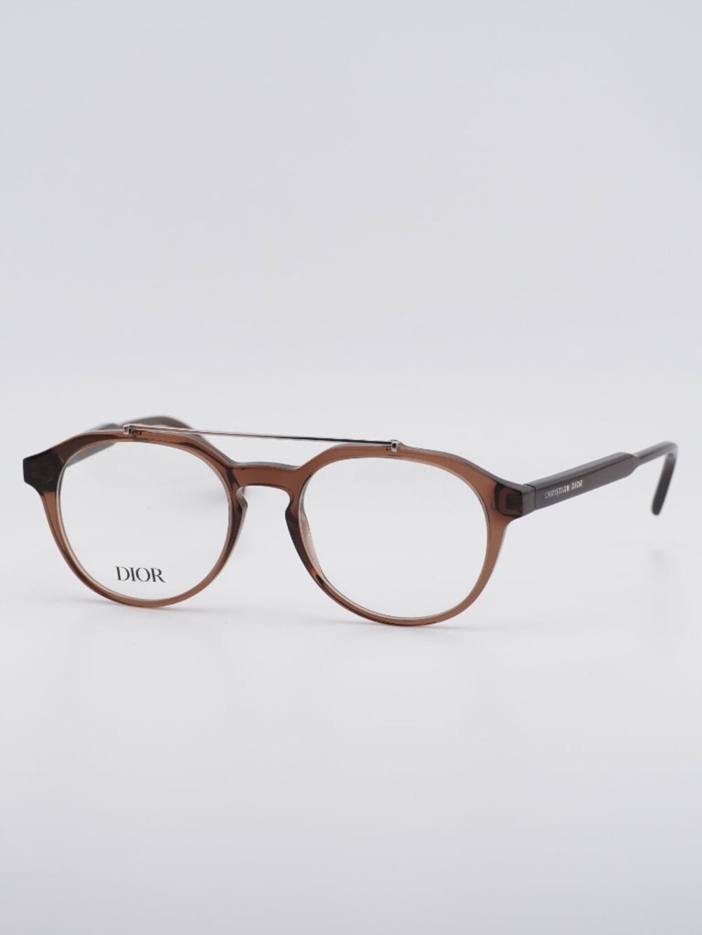 Dior DIORBOTANICAO R1I 6400 Men Eyeglasses Brown 51mm Square Frame